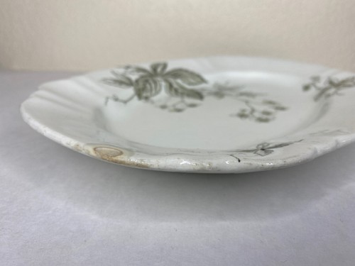 JOHN EDWARD Porcelaine de Terre Ferns Serving Platter England Virginia Antique ? - Picture 6 of 12