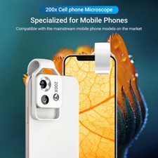 APEXEL Mini 200X CPL Microscope Lens Mobile Phone Macro Lens For All Smartphone
