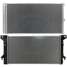 Radiator & AC Condenser Cooling Kit For 2015-2017 Ford Expedition 2011-14 F-150