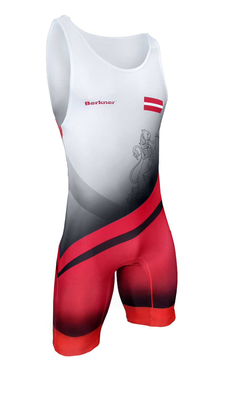 Мужская Латвийская борцовская майка Berkner UWW представляющая борцовскую майку 13590₽