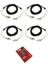 4 x 12 ft 2 Channel Shielded Twisted RCA PRO Audio Cable Amp Cable DS18