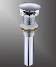 Chrome Brass Bathroom Basin Vessel Sink Pop Up Drain without overflow 2sd020