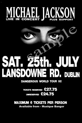 Michael Jackson Live Poster Size A4