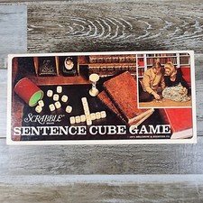 Vintage Scrabble Sentence Cube Game 1971 - Complete Made In USA - SEL RIGHT Game