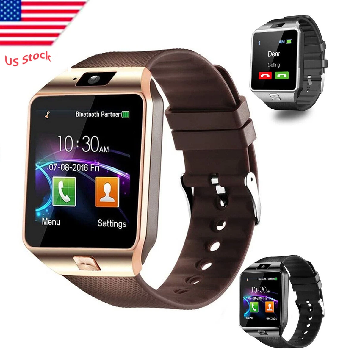 Smart Watch Men Women Smartwatch Phone Camera Wristwatch for