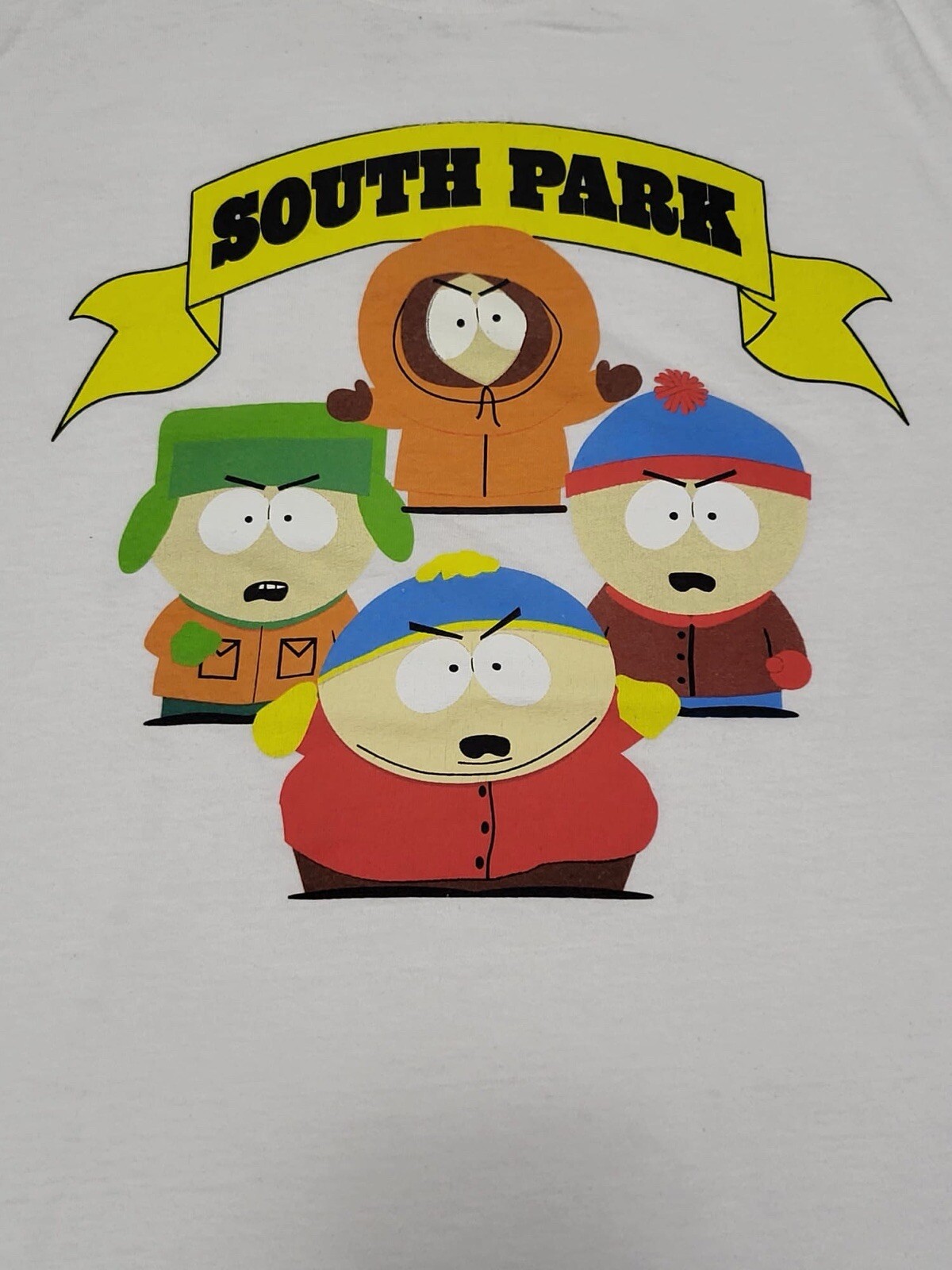 South Park Graphic Short Sleeve T-Shirt Mens Size L Large White TV Show Comedy