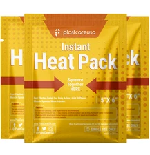 25 5" x 6" Instant Heat Packs, Disposable Aid Bag for Abdomen Menstrual Muscles