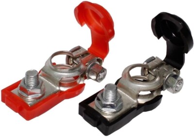 Universal Negative & Positive Battery Cable Terminal Top Post Connector for Cars