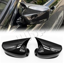 1pair Carbon Fiber Rearview Mirror Cap Cover Trim For Honda Accord 9th 2014-2017