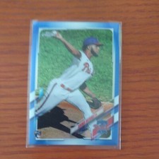 Adonis Medina 2021 Topps Chrome Blue Rookie Refractor RC /150- Phillies