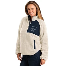 Dallas Cowboys Women's G-III White Skybox Sherpa Jacket