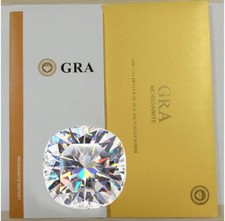 Loose Moissanite Cushion Cut Real Gem Stone W. GRA Certificate All Sizes VVS1 D
