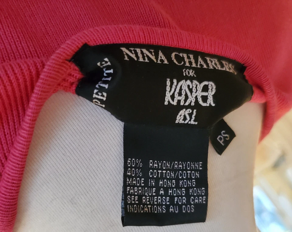 Nina Charles Para Kasper Mujer 2 Piezas Vestido de traje con cárdigan, rosa, talla PS, Foto 4 de 4