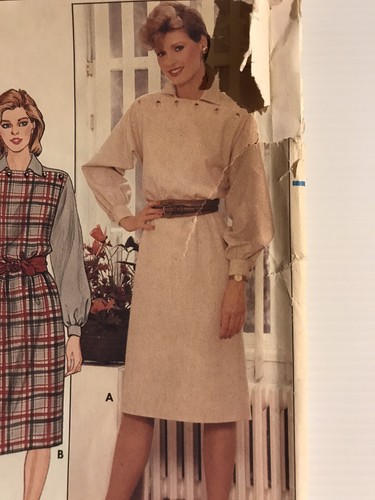 Butterick 6104 Vintage 80s Sewing Pattern Dress Top and Skirt - Picture 5 of 8