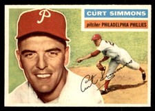 1956 Topps Baseball #290 Curt Simmons NM/MT *f1
