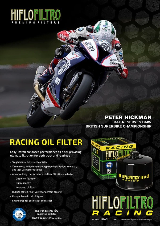 Filtro de aceite Racing Yamaha YZF-R1 14B,1KB 2009-14 Foto 2 de 2