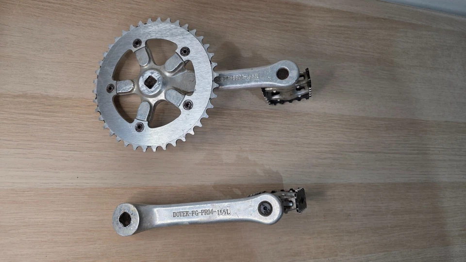 Dotek FG PR06 155mm Crankset Fusion Pedals Crank BMX Bicyle Part Haro - image 4 of 4