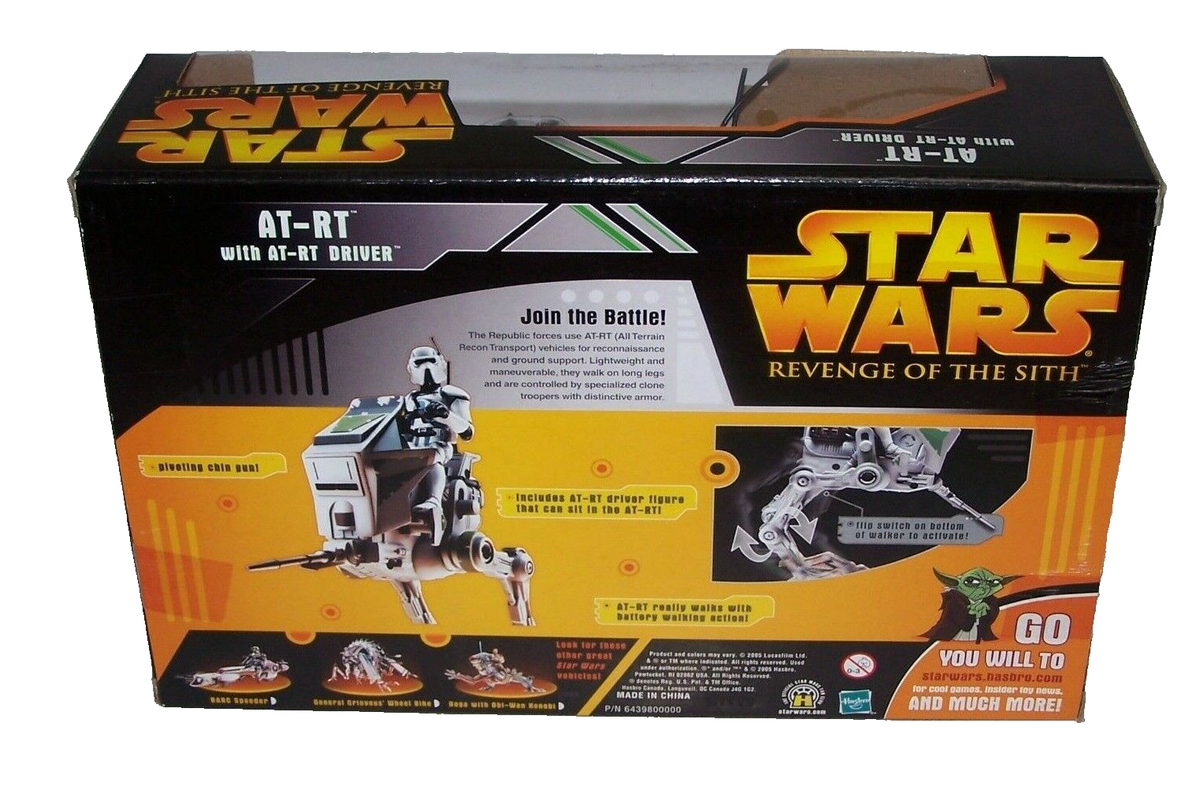 Star Wars Episode 3 AT-RT Walker With AT-RT Driver Figure - Battery-Powered Walking Action Vehicle - View #8