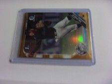 2019 Bowman Chrome Draft Nasim Nunez Gold Refractor # /50 Marlins