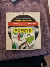 POPEYE 1965 8MM HOME MOVIE "Timber Toppers" w/RECORD P-7