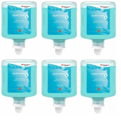 DEB SCJ Deb Azure Foam WASH Foaming Handwash (6 x 1 Litre Cartridges)