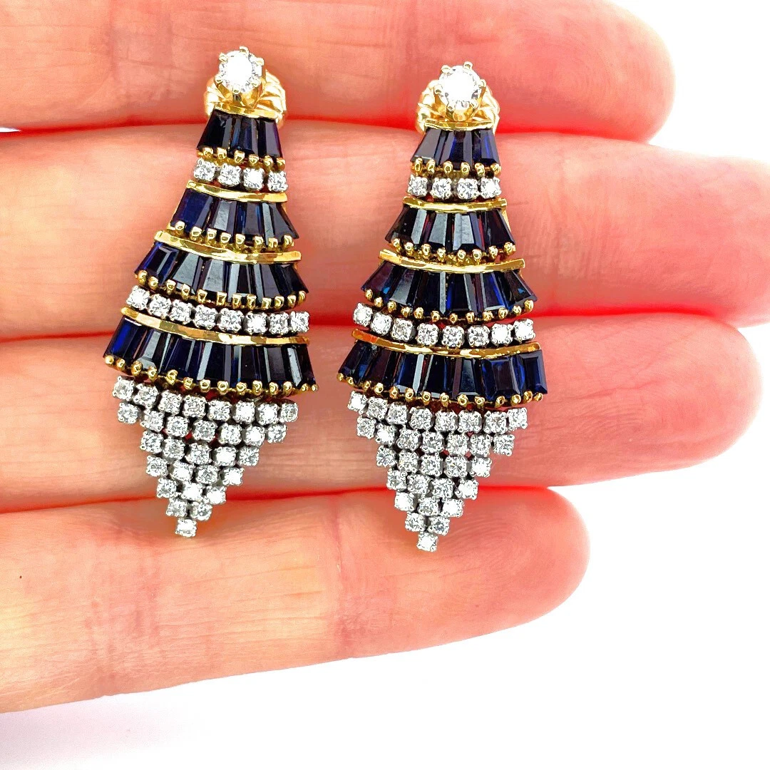 Vintage diamond earring sale jackets