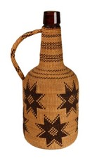 Pit River Basket: Bottle with Handle / 9.75" H x 5.5" D