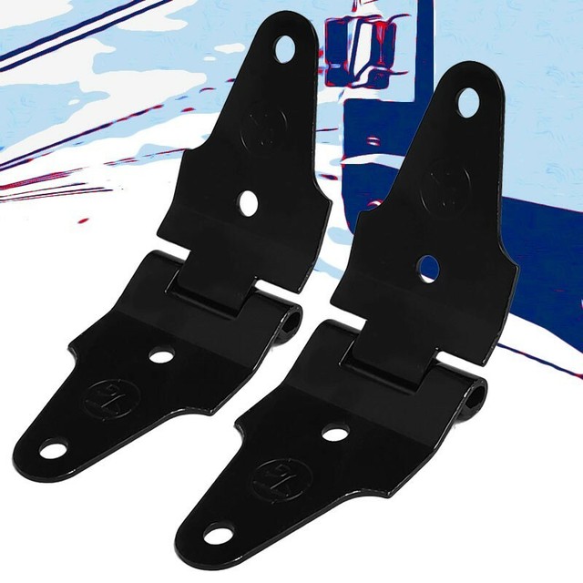 2X Black Transglobal Roll Center 2" Width Hinge For Freight Trailer