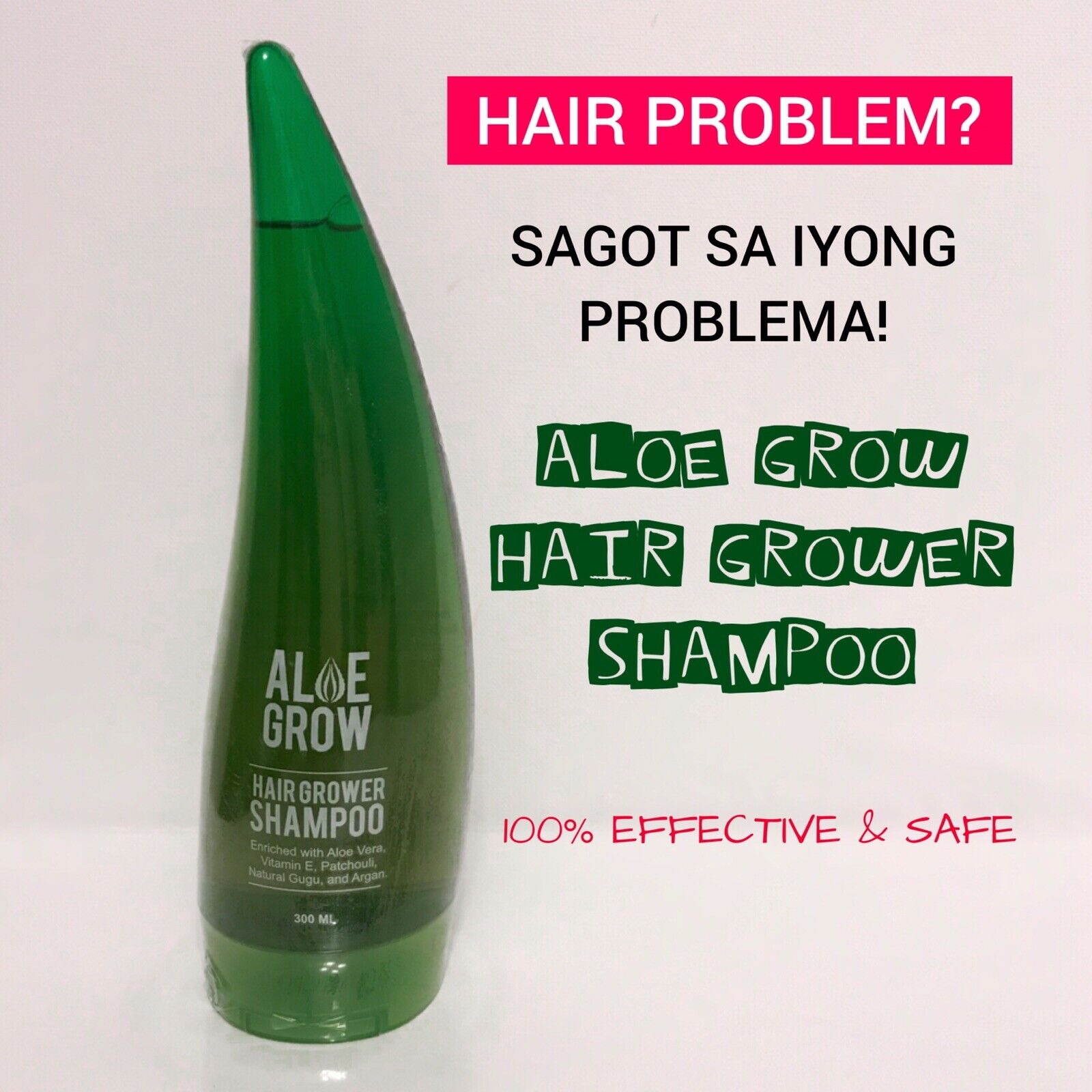 ALOE GROW Hair Grower Shampoo 300ml | eBay