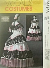 McCall's Misses' Civil War Costume Pattern M4744 Size 6-12 UNCUT