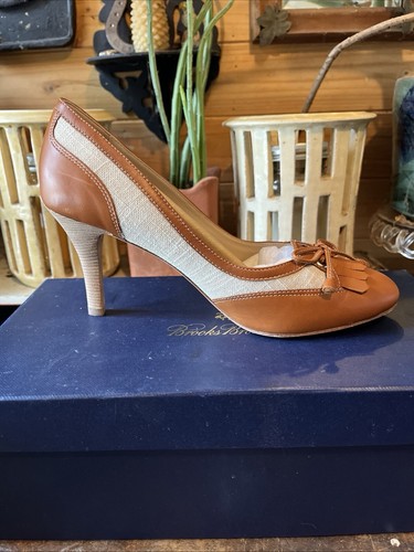 Brooks Brothers Size 7.5 Spectator Heels With Fringe And Tassels - Picture 7 of 8