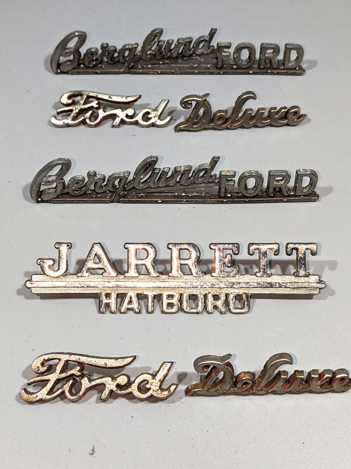 FORD DELUXE and Other  SIDE MARKER EMBLEMS