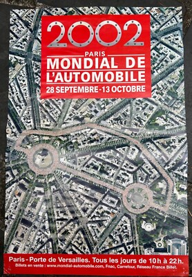 MONDIAL DE L AUTOMOBILE 2002 PARIS / ORIGINAL POSTER