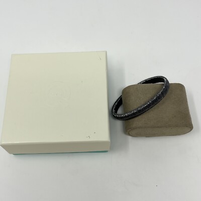 Jacmel Mauritus JCM Sterling Silber Draht Wickel Wickel Armreif Armband 925 schwarz
