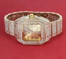 Men's Iced Luxury Bezel & Band Hip Hop GP Montres Carlo Watch