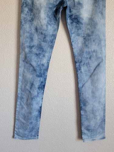 Vigoss Jeans Girls Size 14 Slim Straight Draw String Denim Acid Wash Blue - Picture 10 of 10