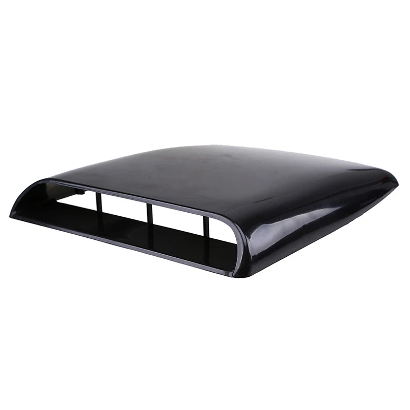 Capa adesiva universal preta para carro decoração automática fluxo de ar entrada colher capô ventilação - Imagem 2 de 4