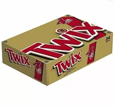 TWIX Sharing Size  Caramel Chocolate Cookie Candy (24-Bars)  exp 6/25