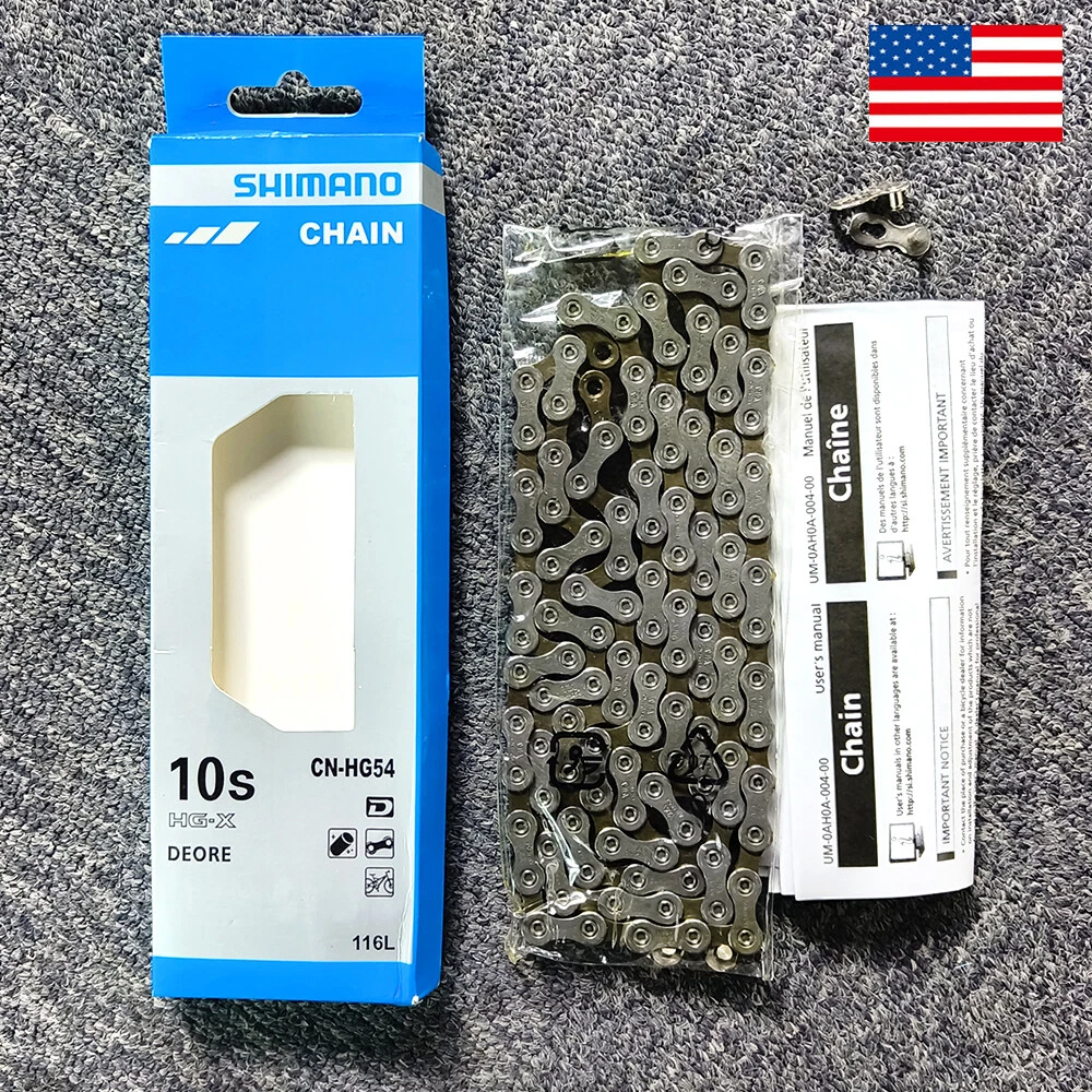 Shimano 10 Speed Chain CN HG54 Deore Dyna sys MTB Bike Chains 116L Quick Link