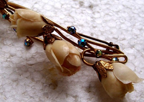 Cinque barrette per capelli vintage di qualità metà-fine XX secolo NO TASSE DI IMPORTAZIONE USA - Foto 11 di 24