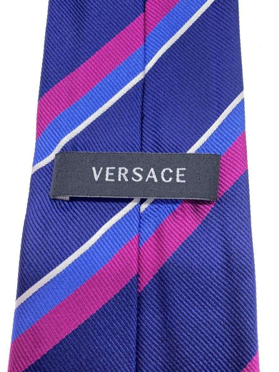 VERSACE 10118821A085732B020 関税送料込 VERSACE tie silk Blue stripe Men's from Japan FedEx DHL | eBay