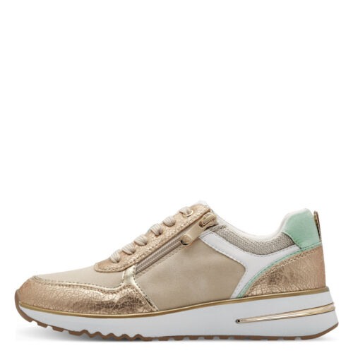 Marco Tozzi Damen Sneaker Sneakers Slipper Halbschuhe Schuhe gold 23770 - Picture 2 of 6