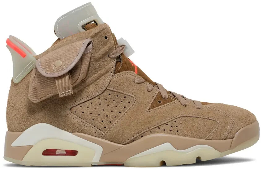 靴 Travis Scott Air Jordan 6 British Khaki Air Jordan 6 Retro Travis Scott British Khaki Size 11 1164