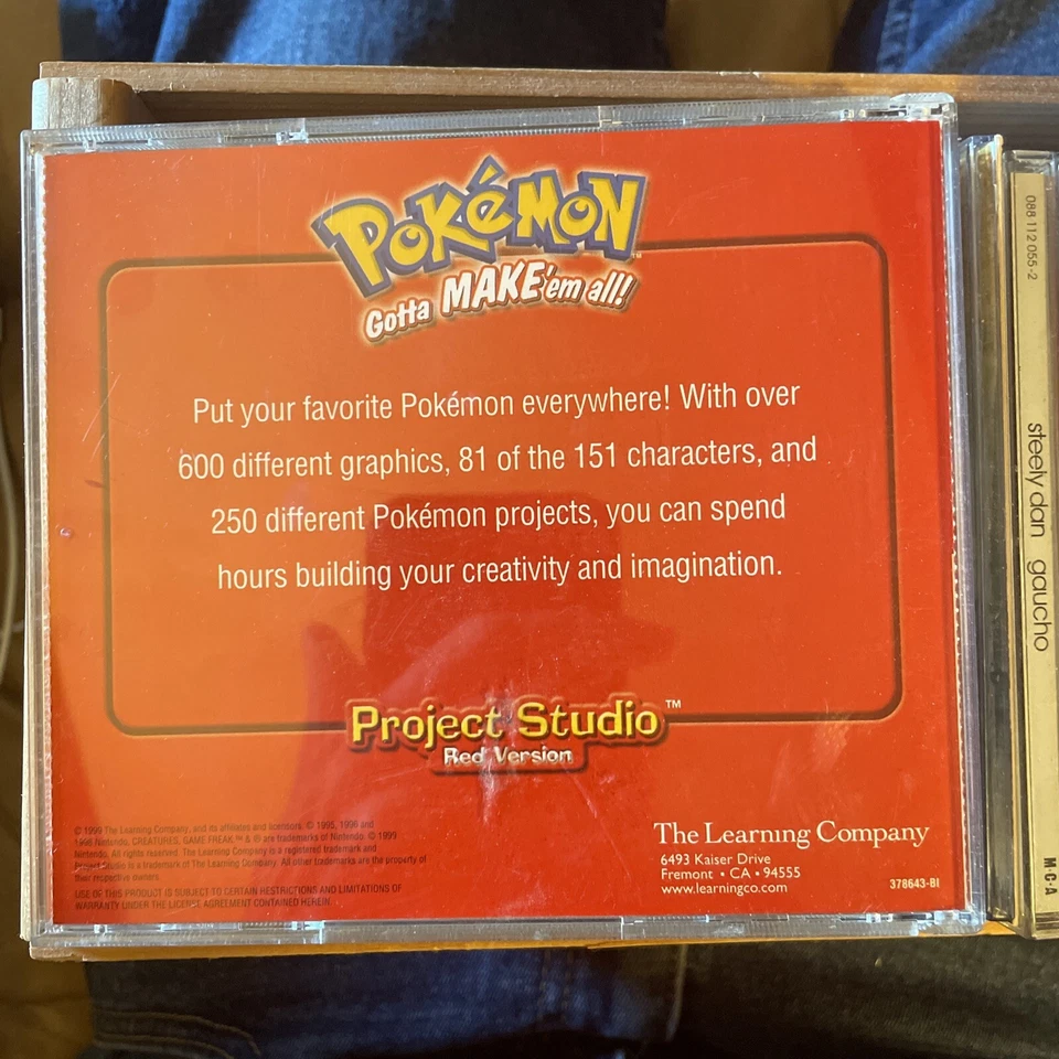 Pokemon: Project Studio Red Version PC/CD Gotta Make 'em All! Untested-paperwork - Image 2 of 2