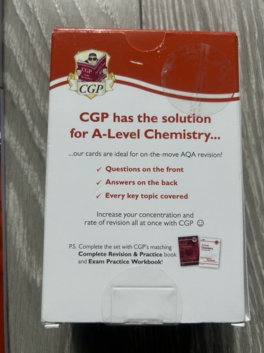 5x BUNDLE A-Level Chemistry AQA CGP Revision & Practice Workbooks + Flashcards - Picture 7 of 13