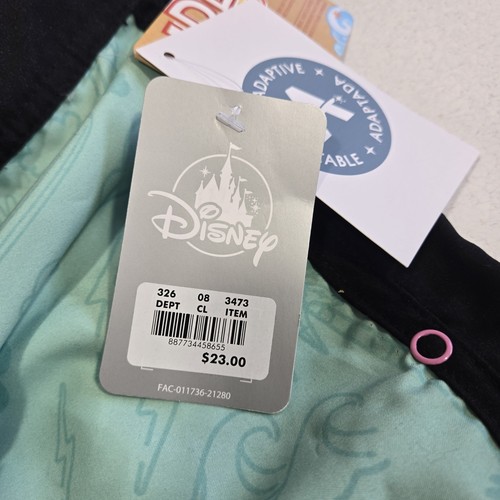Disney Mickey Mouse Boys' Medium Teal & Black Adaptive Side Open Swim Trunks - Picture 7 of 10