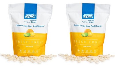 Epic Fresh Fruit Vegan Chewing Gum 2000 PIECES Sugar Free Xylitol Exp 12/2027