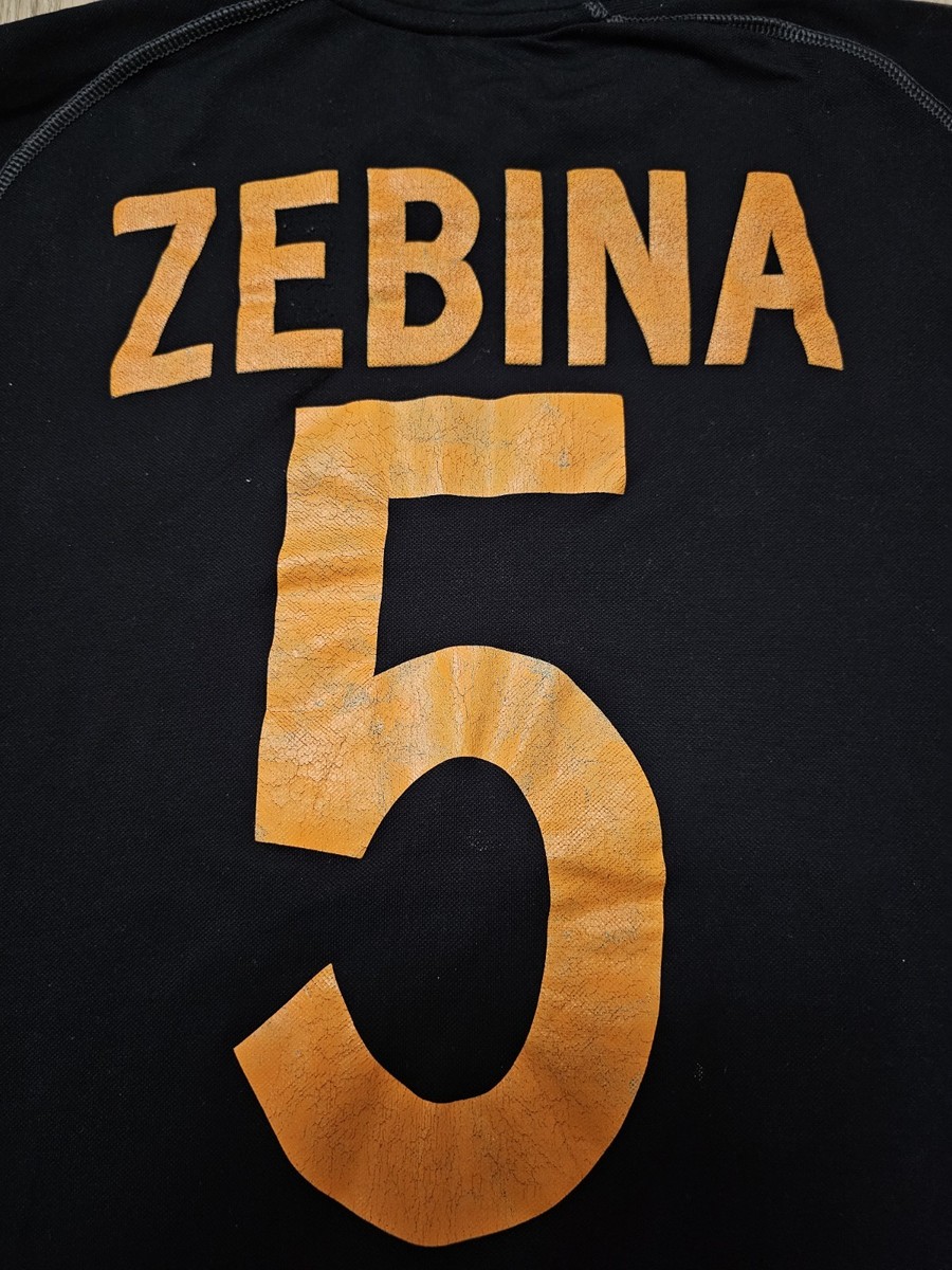 AS ROMA 2002 2003 THIRD VINTAGE LONG ZEBINA FOOTBALL SHIRT SOCCER