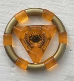 Lego Atlantis Trans ORANGE TREASURE KEY CRAB Minifig Symbol 8078 RARE HTF PIECE