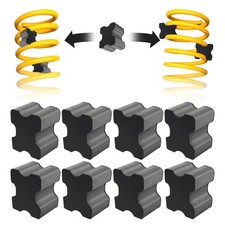 8PCS Rubber Coil Spring Spacers,Heavy Duty Front Coil Spring Booster Kit for ...